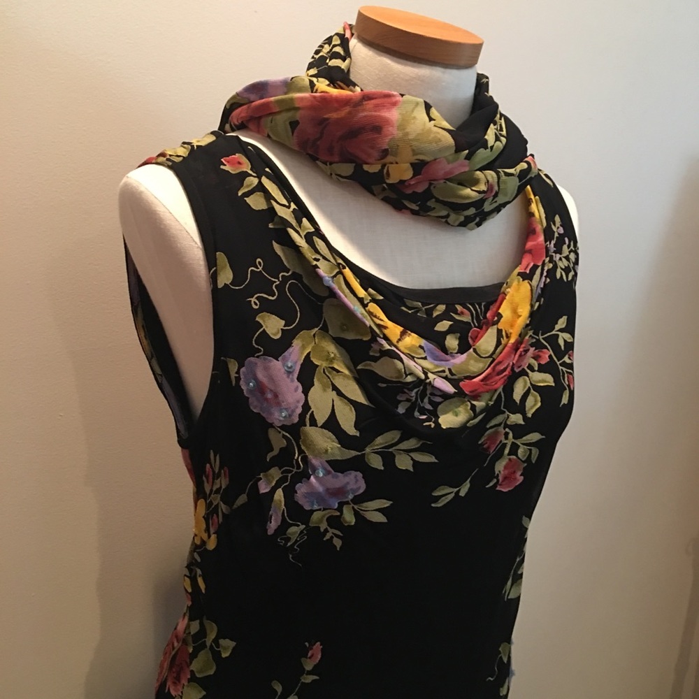 Black Floral Maxi Dress